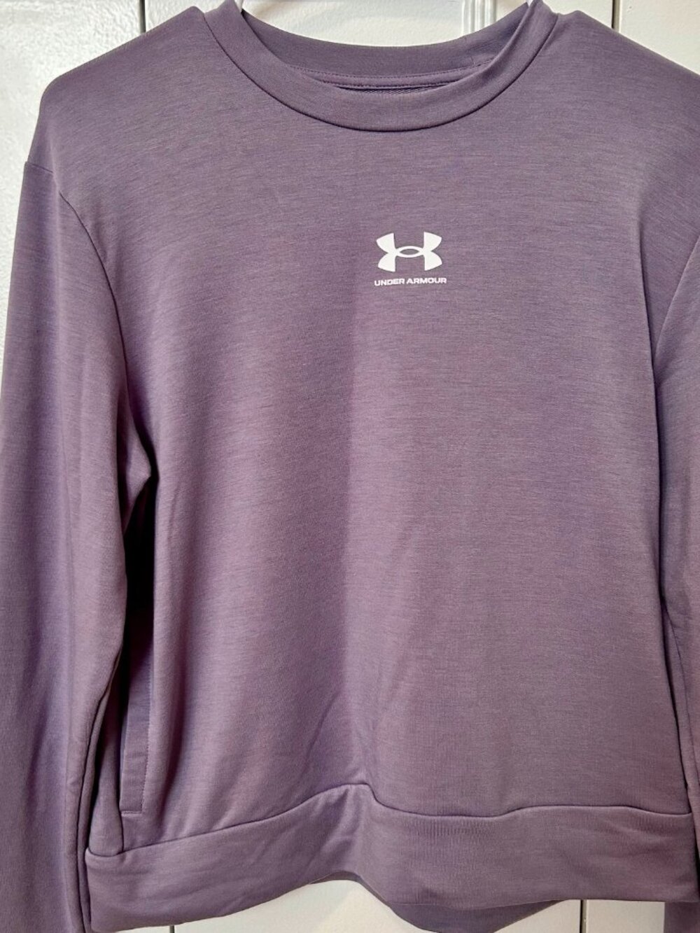 Under Armour Women's Loose-Fitted Purple Sweatshirt Size S